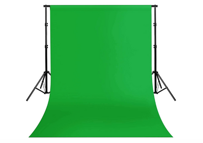 Colorsoft™ Green Screen with Background Stand, 8x10 Ft. Wide Green Backdrop with 9x9 Ft.