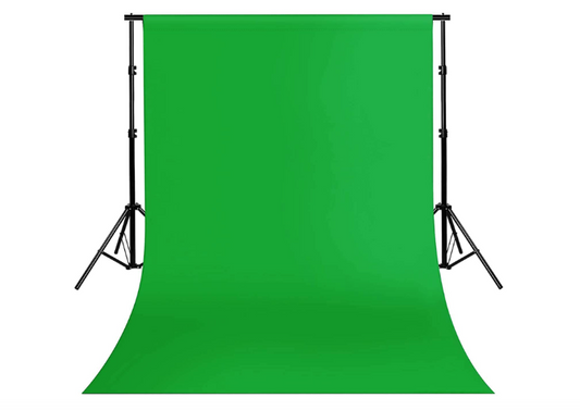 Colorsoft™ Green Screen with Background Stand, 8x10 Ft. Wide Green Backdrop with 9x9 Ft.